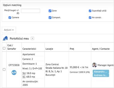 Cereri cumparatori in interfata CRM REBS